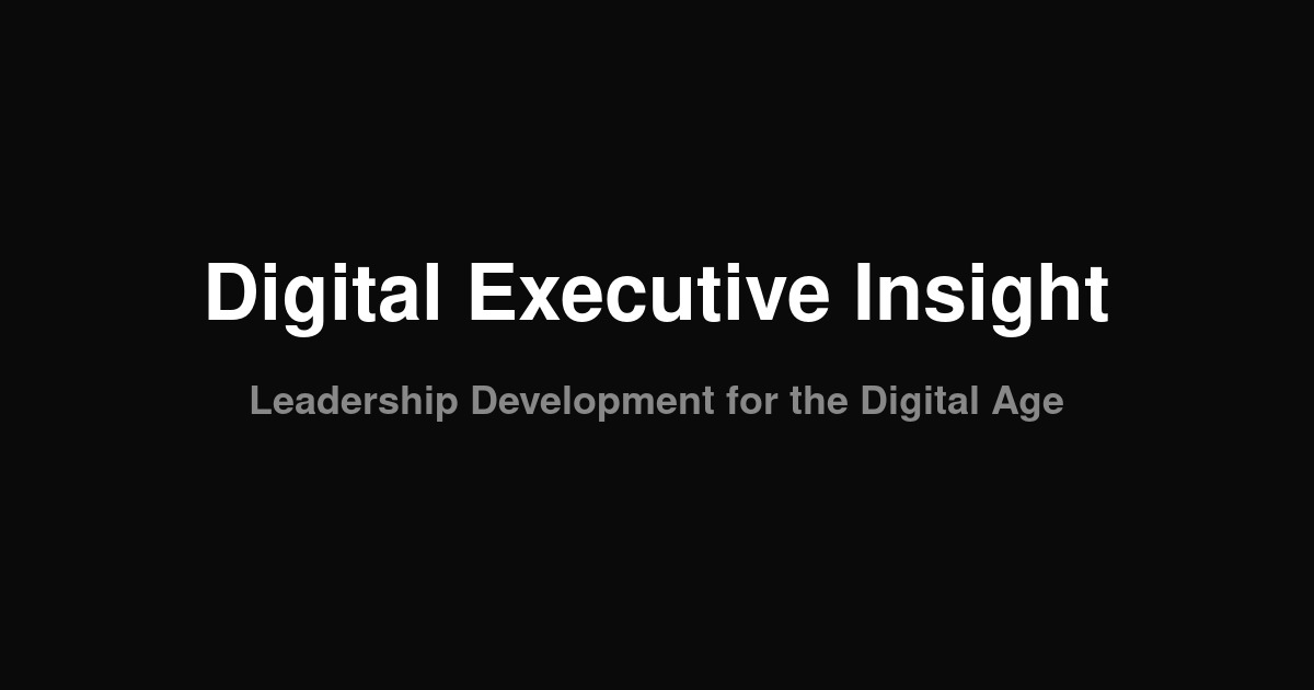 Executive Presence | Digital Executive Insight